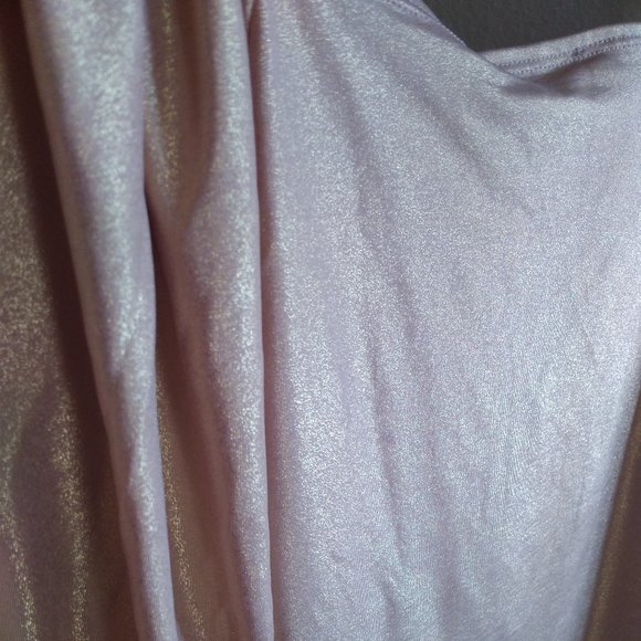 Sale! NWT Missguided Blush Shimmer Sweetheart Neck Milkmaid Top US 6 - Picture 5 of 9